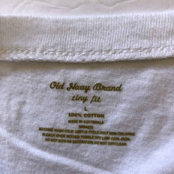 Women OLD NAVY plain white cap sleeves t-shirt - Picture 3 of 4